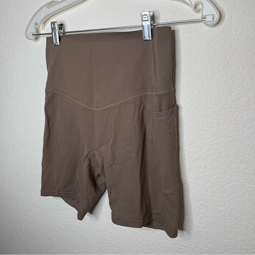 NWOT Halara tan biker shorts - Picture 3 of 11